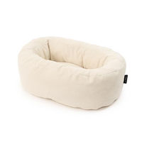 Produktbild von LucyBalu DINGHY Katzenhöhle aus Cord in Weiß oder Beige für kleine, mittelgroße und große Katzen