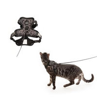 Produktbild von LucyBalu Explorer Katzengeschirr mit Leine und AirTag Fach ausbruchsicher Leo XS/S
