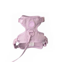 Produktbild von LucyBalu Explorer Katzengeschirr mit Leine und AirTag Fach ausbruchsicher Lila XS/S