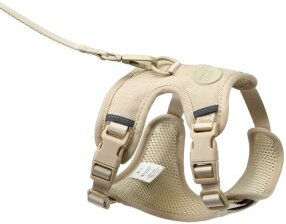 LucyBalu EXPLORER Katzengeschirr mit Leine und AirTag Fach Sand XS/S – Bild 1 von 13