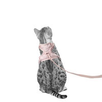 Produktbild von LucyBalu Hello Kitty Explorer Katzengeschirr mit Leine und AirTag Fach Rosa M/L