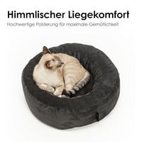 Produktbild von LucyBalu Katzenbett aus Cord waschbar in Anthrazit