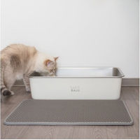 Produktbild von LucyBalu LOOMAT Katzenstreu-Auffangmatte zweilagig grau