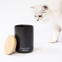 Produktbild von LucyBalu Luftdichte Katzenfutter Aufbewahrungsbox für Trockenfutter und Leckerlis in Anthrazit