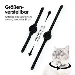 LucyBalu NEMO Katzenhalsband für Apple AirTag aus Silikon mit Sicherheitsverschluss in Orange – Bild 1 von 7
