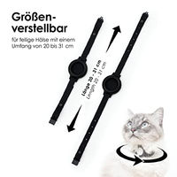 Produktbild von LucyBalu NEMO Katzenhalsband für Apple AirTag aus Silikon mit Sicherheitsverschluss in Orange