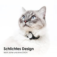 Produktbild von LucyBalu NEMO Katzenhalsband für Apple AirTag aus Silikon Neon Pink - 1 Stk.