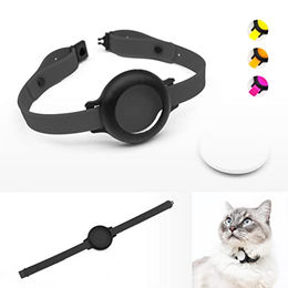 LucyBalu NEMO Katzenhalsband für Apple AirTag aus Silikon Schwarz – Bild 1 von 9