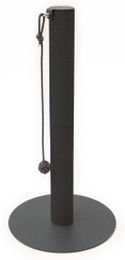 LucyBalu PAPERPOLE Kratzäule für Katzen aus Papier freistehend Schwarz – Bild 1 von 3