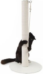 LucyBalu PAPERPOLE Kratzsäule für Katzen aus Papierseil weiß klein – Bild 1 von 13