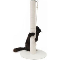 Produktbild von LucyBalu PAPERPOLE Kratzsäule für Katzen aus Papierseil weiß klein
