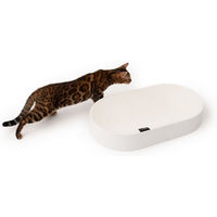 Produktbild von LucyBalu SCRATCHBED Katzen Kratzbrett XXL aus Wellpappe in Weiß