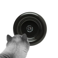 Produktbild von LucyBalu X Hello Kitty DROP Katzennapf aus Porzellan erhöht Schwarz