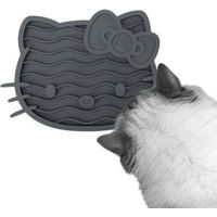 Produktbild von LucyBalu ZENCAT Schleckmatte Hello Kitty Edition für Katzen aus Silikon Anthrazit