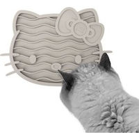 Produktbild von LucyBalu ZENCAT Schleckmatte Hello Kitty Edition für Katzen aus Silikon in Taupe