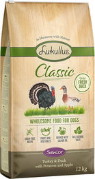 Produktbild von Lukullus Classic Hundefutter Senior Truthahn & Ente 12 kg - 12 kg