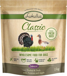 Produktbild von Lukullus Classic Hundefutter Senior Truthahn und Ente 1 kg - 1 kg