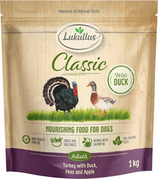 Produktbild von Lukullus Classic Hundefutter Truthahn und Ente 1 kg