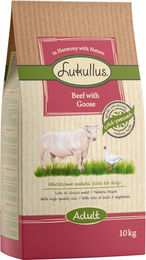 Produktbild von Lukullus Cold-pressed Hundefutter Rind und Gans Adult 2 x 10 kg - 2 x 10 kg