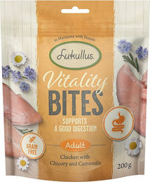 Produktbild von Lukullus Funktionssnack Huhn Getreidefrei Sensitive Magen-Darm Unterstützung 3 x 200 g - 3 x 200 g