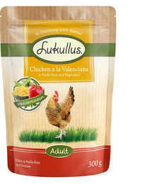 Produktbild von Lukullus Hundefutter Huhn in Paella-Reis und Gemüse Valenciana 6 x 300 g - 6 x 300 g