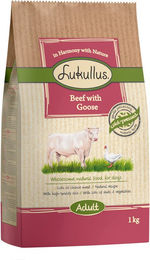 Produktbild von Lukullus Kaltgepresstes Hundefutter Rind & Gans Adult Glutenfrei 1 kg - 1 kg