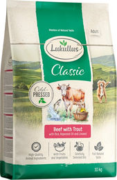 Produktbild von Lukullus Kaltgepresstes Hundefutter Rind und Forelle 10 kg