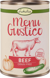 Produktbild von Lukullus Menu Gustico Hundefutter Rind in Sauce Getreidefrei und Monoprotein 12 x 400 g - 12 x 400 g