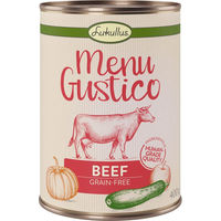 Produktbild von Lukullus Menu Gustico Hundefutter Rind in Sauce Getreidefrei und Monoprotein 12 x 400 g - 12 x 400 g