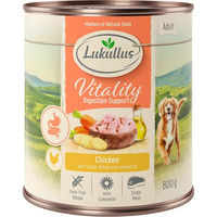 Produktbild von Lukullus Nassfutter Huhn Getreidefrei Sensitive Magen-Darm 6 x 800 g - 6 x 800 g