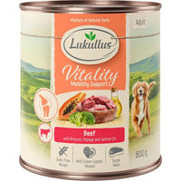 Produktbild von Lukullus Nassfutter Rind für Adult Hunde Getreidefrei und Glutenfrei 6 x 800 g - 6 x 800 g