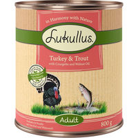 Produktbild von Lukullus Naturkost Hundefutter Adult Getreidefrei Truthahn und Forelle 6 x 800 g - 6 x 800 g