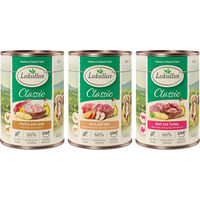 Produktbild von Lukullus Naturkost Hundefutter Adult Mixpaket Getreidefrei 24 x 400 g - 24 x 400 g
