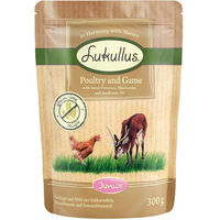 Produktbild von Lukullus Naturkost Junior Hundefutter Geflügel & Wild Getreidefrei 6 x 300 g
