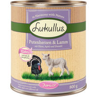 Produktbild von Lukullus Naturkost Junior Hundefutter Pute und Lamm getreidefrei 6 x 800 g - 6 x 800 g