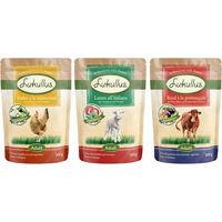 Produktbild von Lukullus Naturkost Mix Adult Mediterran Hundefutter Stückchen in Sauce 6 x 300 g Getreidefrei und Glutenfrei - 6 x 300 g