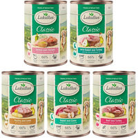 Produktbild von Lukullus Naturkost Probiermix Hund Adult Getreidefrei 6 x 400 g - 6 x 400 g