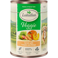 Produktbild von Lukullus Naturkost Veggie Hundefutter Vegan Glutenfrei Ohne tierisches Protein 6 x 400 g - 6 x 400 g