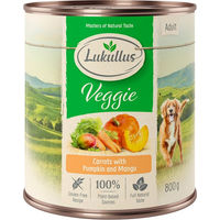 Produktbild von Lukullus Naturkost Veggie Hundefutter Vegan Glutenfrei Ohne tierisches Protein 6 x 800 g - 6 x 800 g