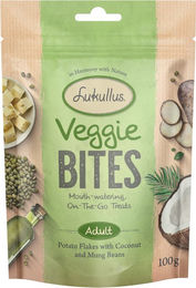 Produktbild von Lukullus Veggie Bites Hundesnacks Mungbohnen Vegan Adult 100 g