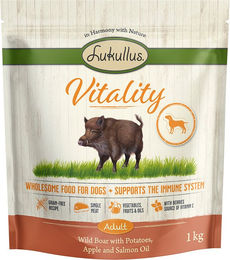 Lukullus Vitality Immunsystem und Verdauung Hund Wildschwein getreidefrei 5 x 1 kg - 1 kg – Bild 1 von 1
