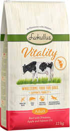 Produktbild von Lukullus Vitality Nassfutter Rind für Hunde Adult Getreidefrei und Glutenfrei 2 x 12 kg - 2 x 12 kg
