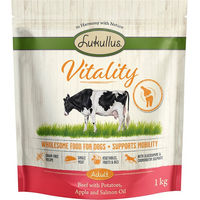 Produktbild von Lukullus Vitality Nassfutter Rind für Hunde Adult Getreidefrei und Glutenfrei zur Unterstützung der Gelenke 1 kg - 1 kg