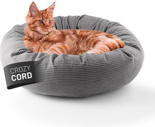 Lumaland Katzenbett aus Cord in Grau 60x20cm – Bild 1 von 5