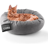 Produktbild von Lumaland Katzenbett aus Cord in Grau 60x20cm