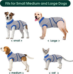 Lund Hundebody Leckschutz Overall Grau Stoff Größe XL – Bild 1 von 5