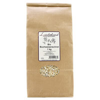 Produktbild von Lunderland Bio Buchweizenschrot Granulat als hypoallergene Nahrungsergänzung für Hunde 1 kg - 1 kg
