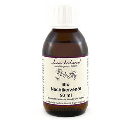 Produktbild von Lunderland Bio Nachtkerzenöl für Katzen 90 ml zur Unterstützung von Haut und Fell - 90 ml