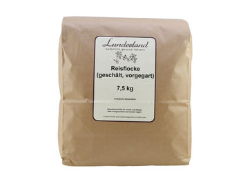 Lunderland Bio Reisflocken für Hunde 7,5 kg Hypoallergen zur Verdauungshilfe - 7,5 kg – Bild 1 von 4