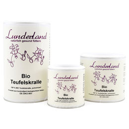 Produktbild von Lunderland Bio Teufelskralle Pulver für Katzen 250 g - 250 g